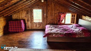 نمای اتاق کلبه چوبی کلاسیک - رامسر - روستای استخر پشته